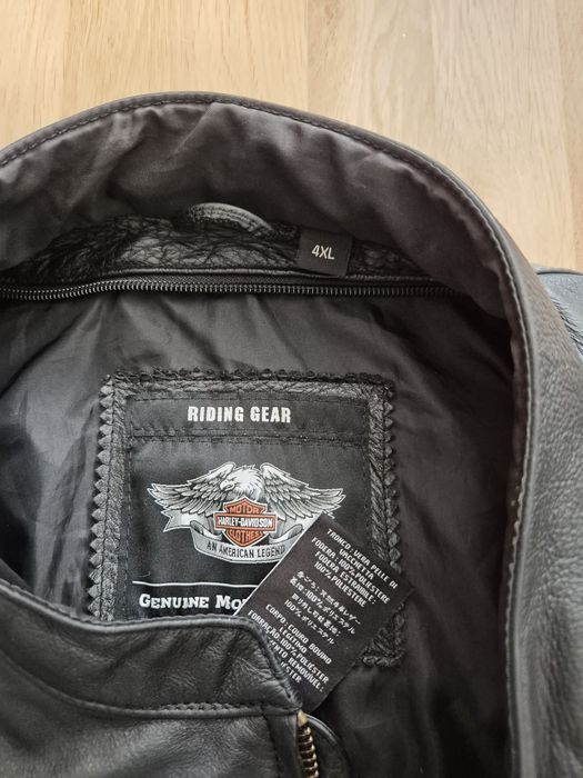 Harley Davidson Riding Gear Oryginalna kurtka skórzana 4XL