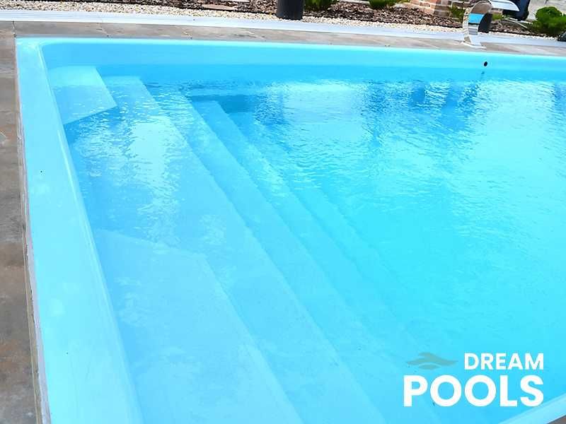 Duży basen ogrodowy 8,5 m VENICE – luksusowy basen wkopywany