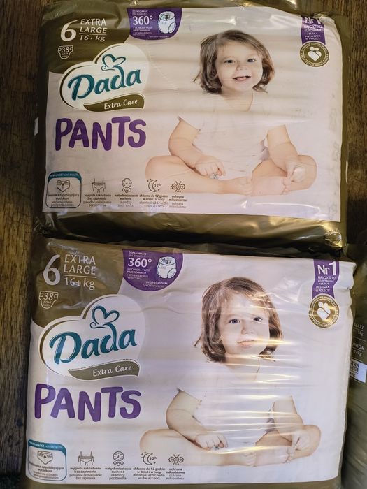 Pieluchy pieluchomajtki Dada 6 extra care 3 paczki 16+ kg