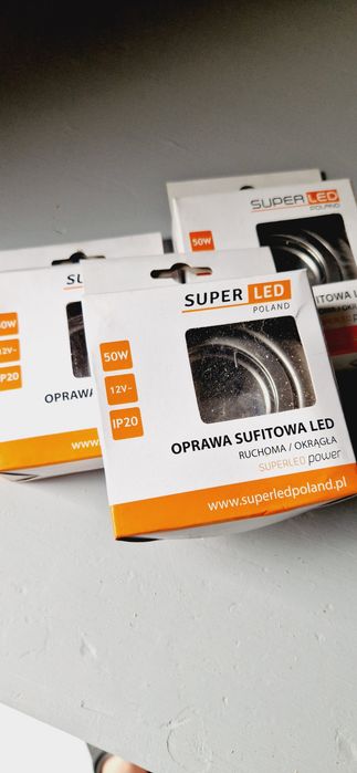 Oprawa sufitowa led ruchoma srebrna