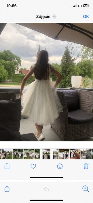 Piękna sukienka komunia