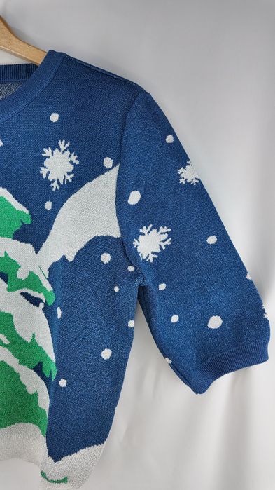 Topshop sweter świąteczny EU44 brokatowy zimowy – nowy