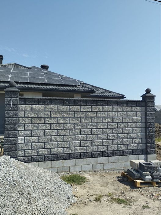 Забор, блок, кладка