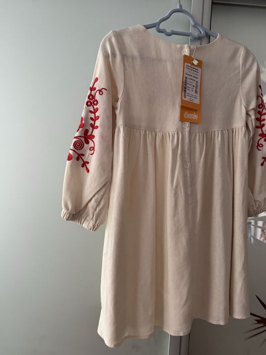 Сукня льняна,  вишиванка Bamby 98-104