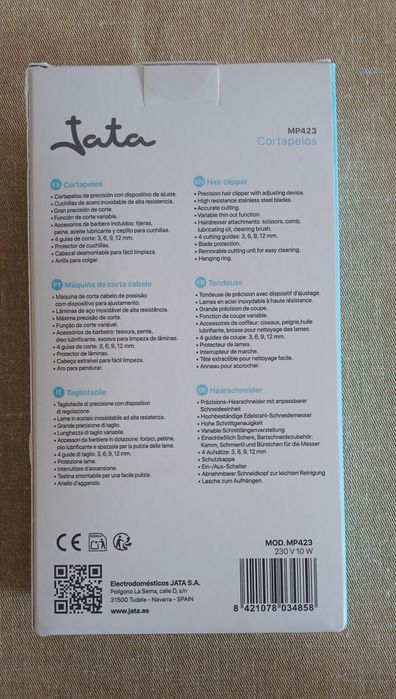 Máquina de Cortar Cabelo Jata MP423
