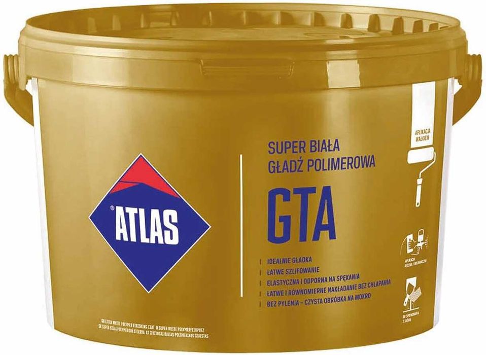 Atlas GTA gotowa gładź polimerowa 25 kg premium