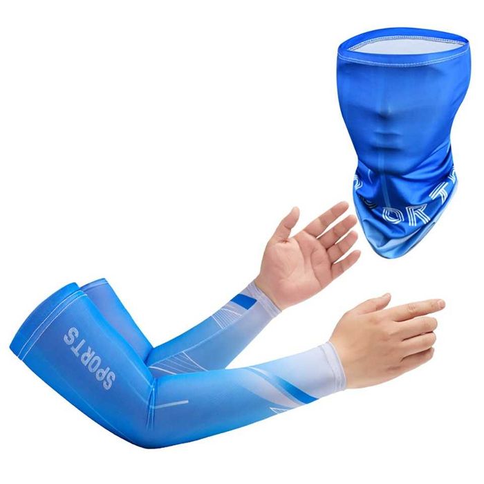 Bandana Maska + Rękawy Naramienne Zestaw na Lato