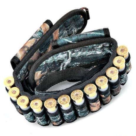 Патронташ на 44 патрона поясной камуфляжный из кордуры качественный