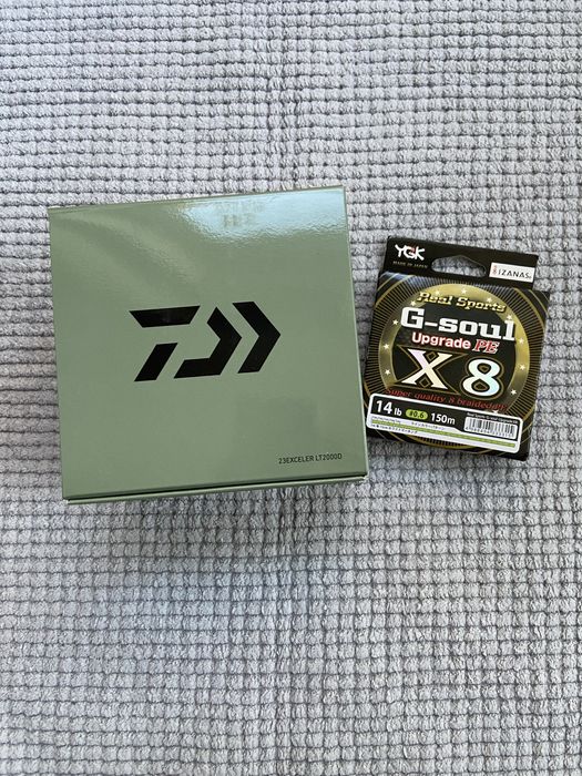Котушка Daiwa Exceler LT 2000, шнур YGK