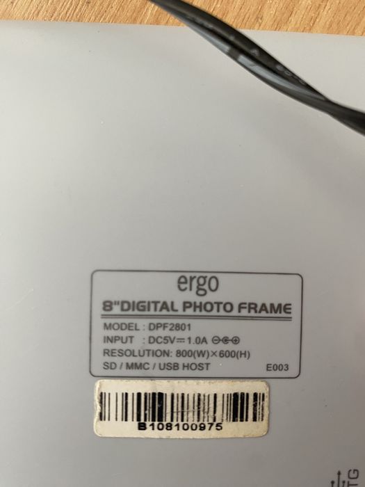 Цифрова фоторамка ERGO Photo frame DPF2801