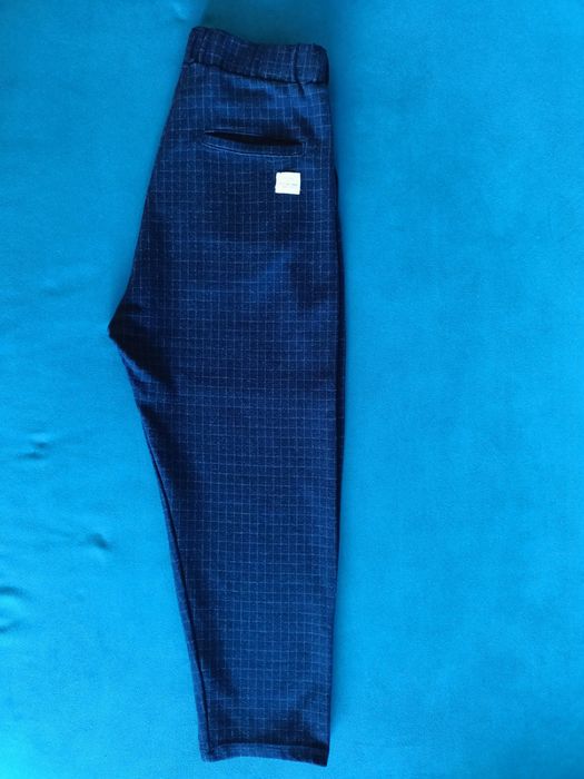 Rozm 134 ZARA Eleganckie Spodnie w kratę , 9 lat