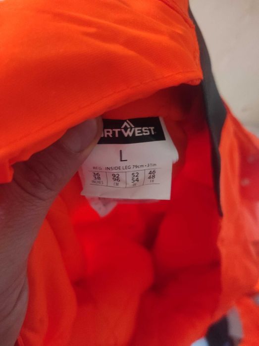 Spodnie Robocze Pomarańczowe Męskie