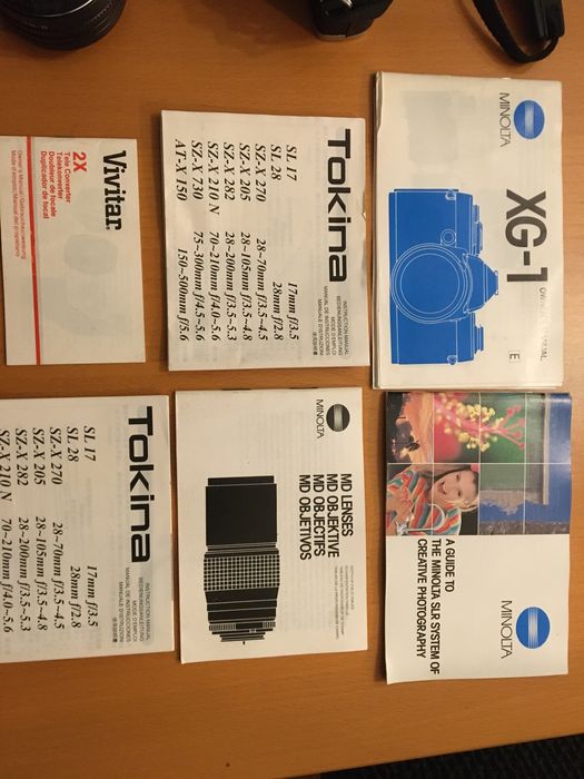 Promoção de Natal - Minolta com sete objectivas novas