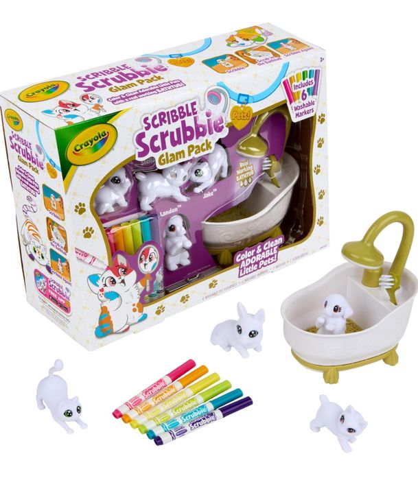 Crayola scribble scrubbie розфарбуй вихованців крайола  питомцы