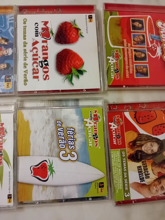 Conjunto de 6 Cds Colecção Morangos com Açucar