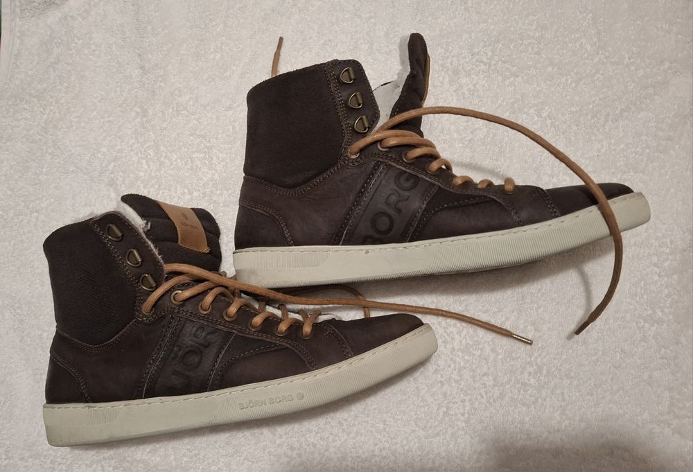 Ocieplane, skórzane buty