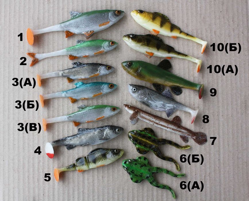 Анатомічні силіконові приманки (від 700грн. доставка НП безкоштовна)