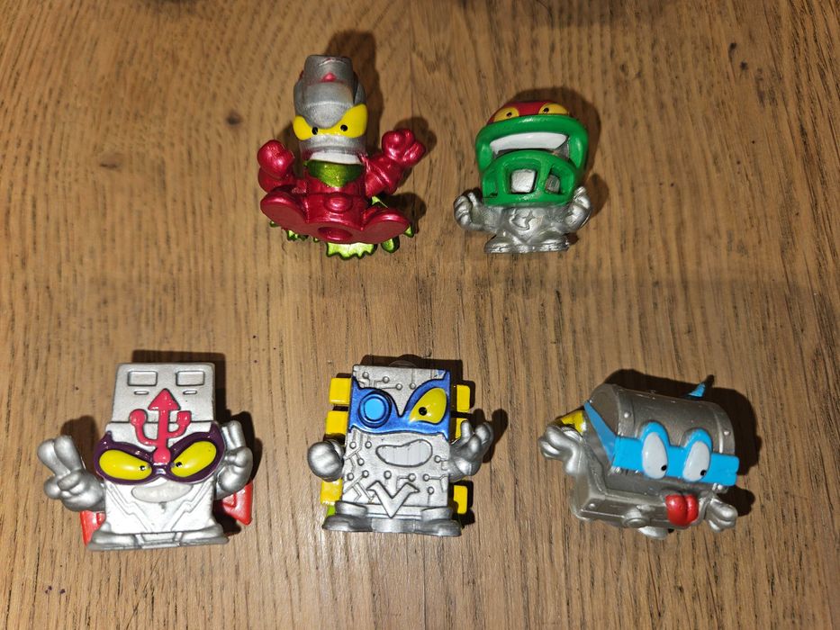 Super Zings figurki srebrne silver rare