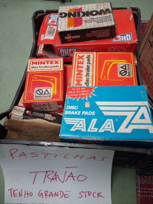 Pastilhas travão, espelhos faróis farolins novos usados carros antigos
