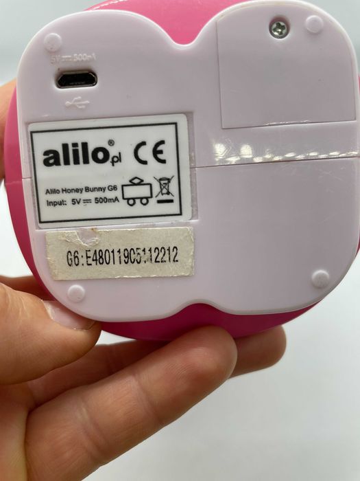 Króliczek Alilo Honey Bunny RÓŻOWY - OUTLET #AG6P25006OPL