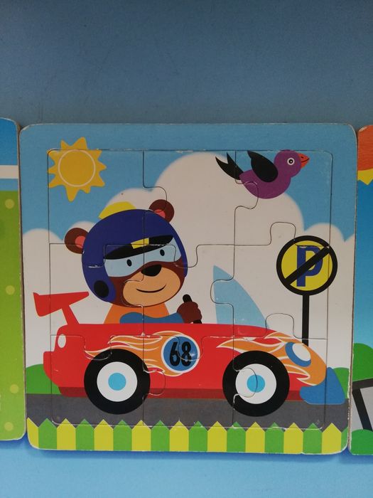 Puzzle drewniane  3 szt