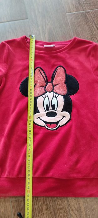 Bluza aksamitna Minney Myszka, 125-134