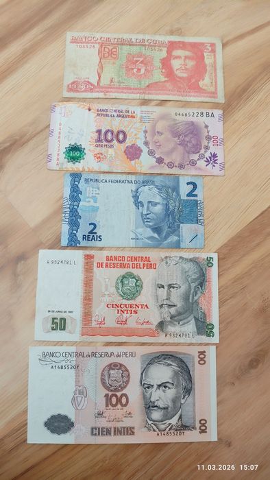 Banknoty Ameryki południowej