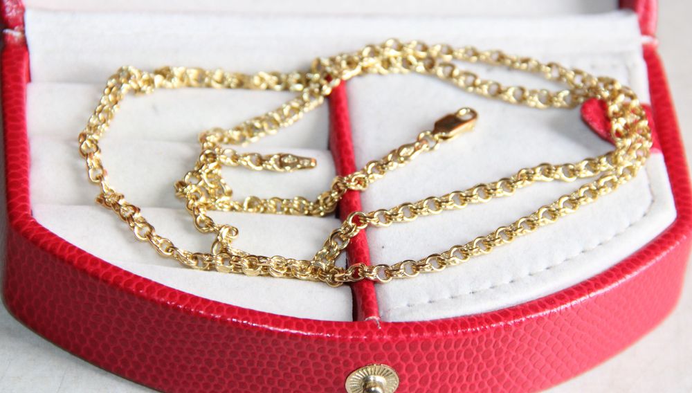 Złoty łańcuszek kolia naszyjnik wisiorek 585 zloto apart