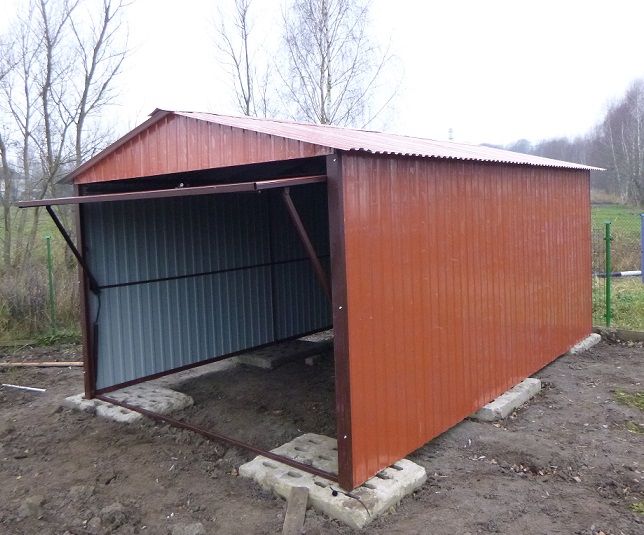 Garaż blaszak Garaże blaszane 2x3 schowek budowlany magazyn na budowę