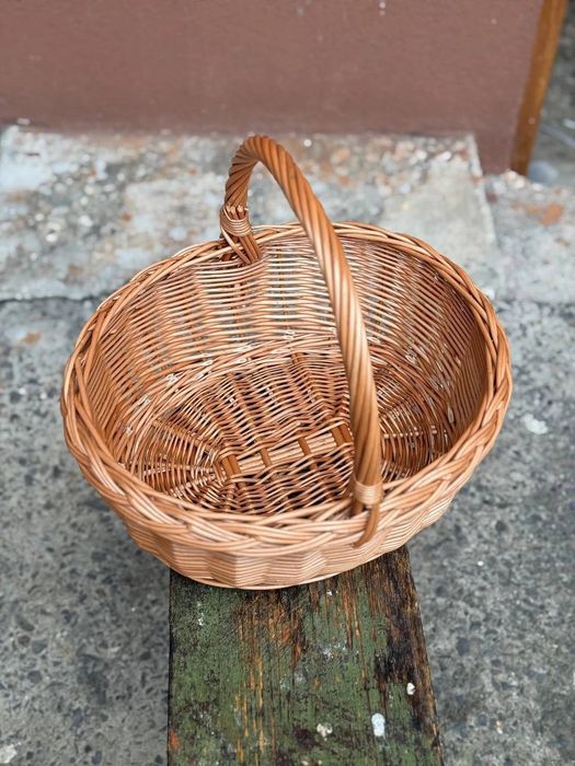 Кошик "Хінська" 1 шт. 31x27x14 см міцний плетений з натуральної лози