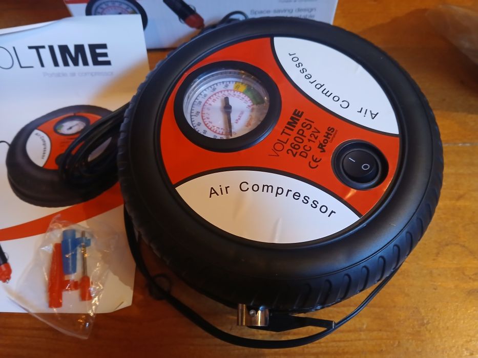 Compressor com Manómetro + Selador de Pneus