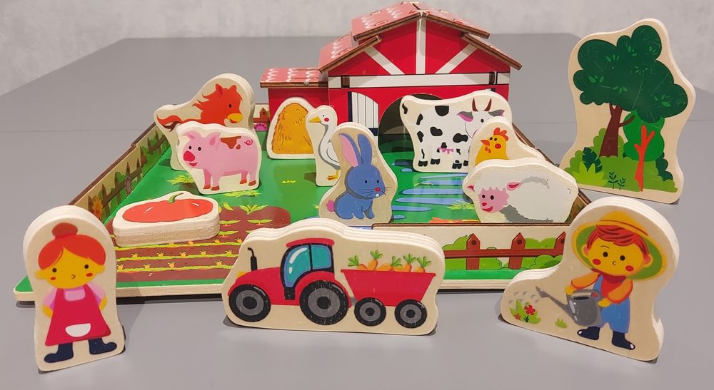 Farma drewniana stodoła