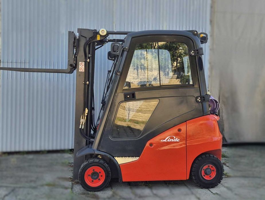 Linde H16 • TRIPLEX + wolny skok • KABINA • 4 sekcje • niski wózek widłowy • możliwy LEASING