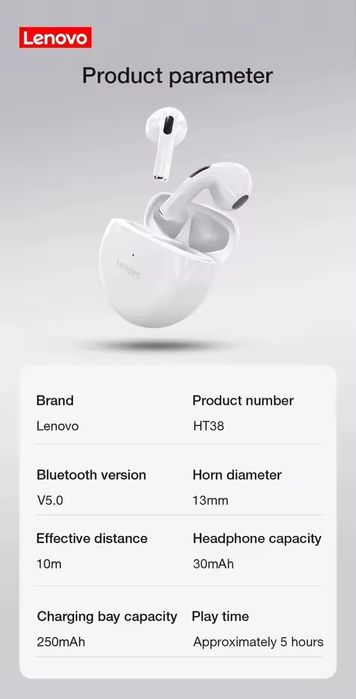 Phones / auriculares da Lenovo , novos e selados