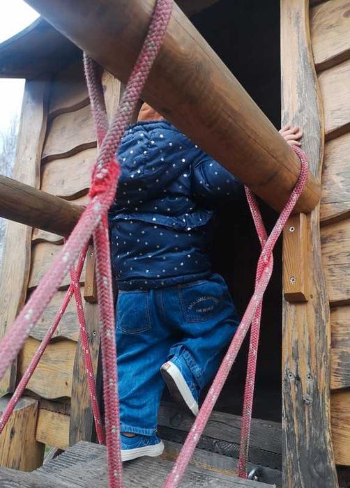 Zestaw Zara spodnie i bluzka Lupilu pure collection r. 86-92 cm 18-24m