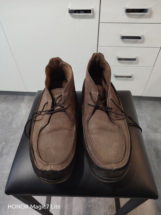Botki męskie brązowe 46 wkładka 31cm