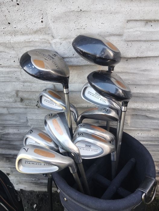 Zestaw do gry w golfa kije +torba