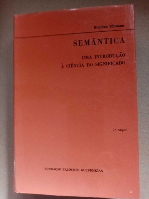 livro: Stephen Ullmann "Semântica - Uma introdução à ciência do significado"