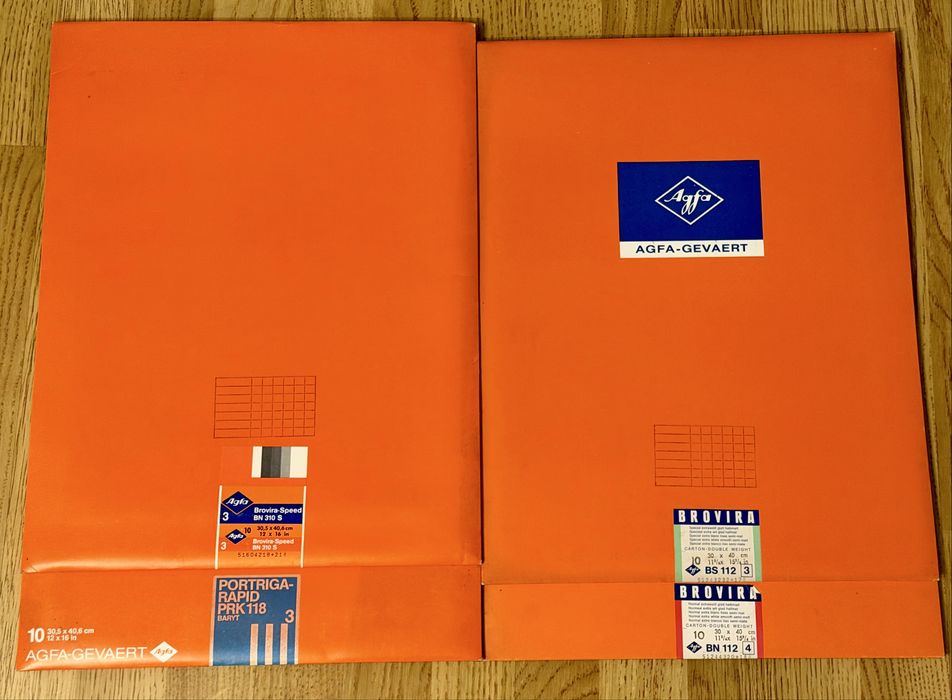 Papier fotograficzny baryt AGFA Brovira / Portriga 30×40 cm  4 paczki
