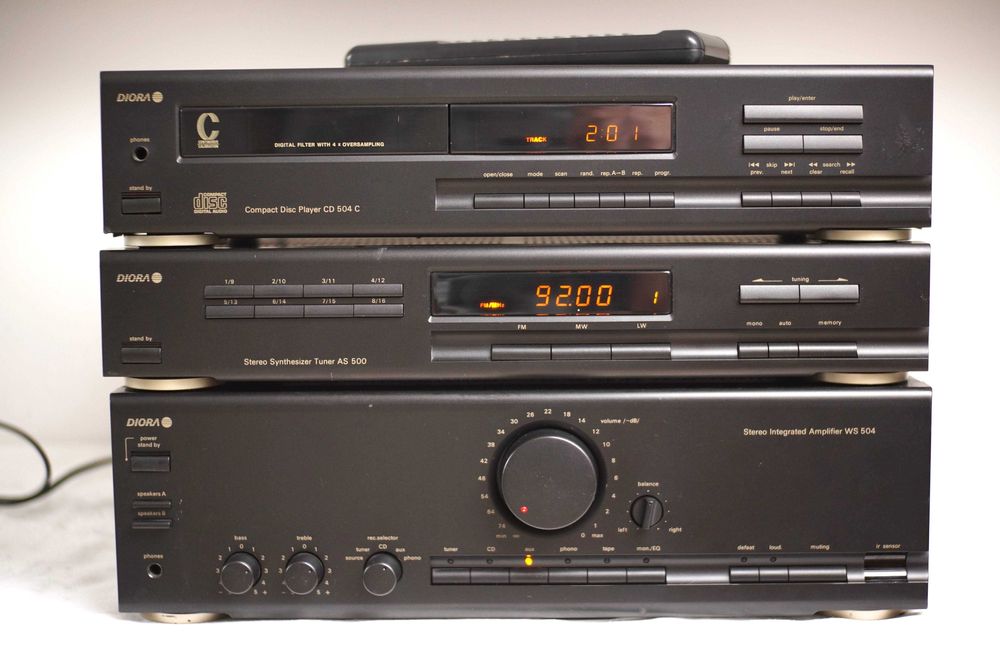 Wieża Diora WS 504B, AS 500, CD 504C, PA 504 - wersja eksportowa