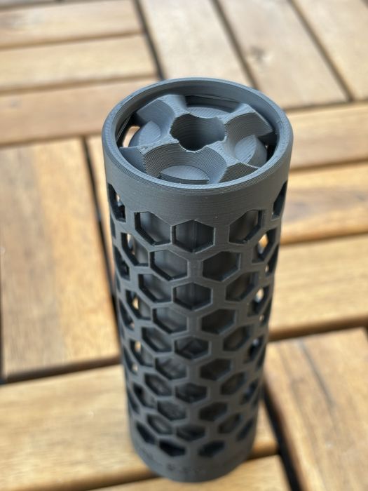Supressor airsoft 48 mm x 130 mm rosca m14 x 1 esquerda