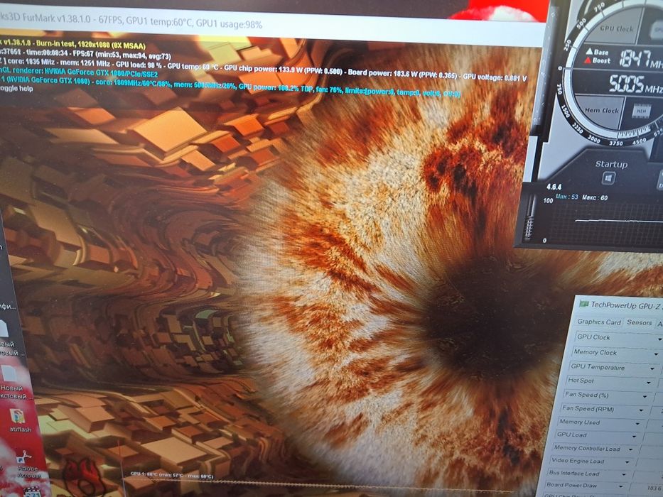 Видеокарта КАК НОВАЯ ASUS STRIX GTX 1080  8GB пломба др.