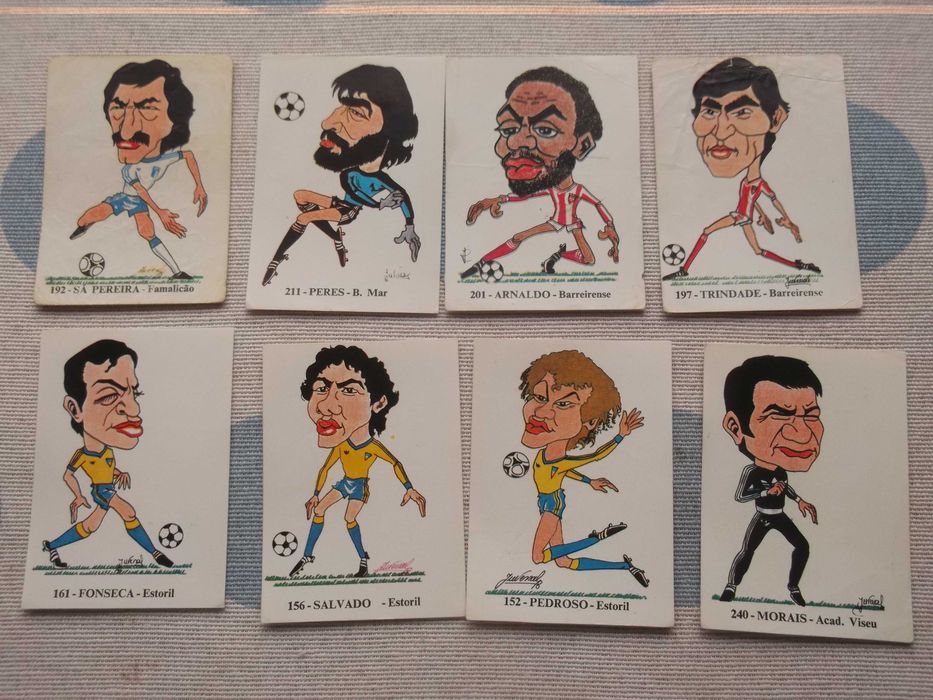 Cromos antigos de futebol