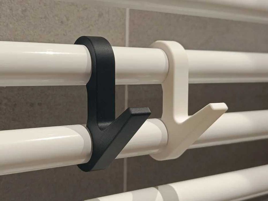 Bathroom radiator hook