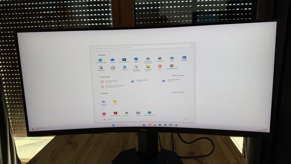 DELL S3422DWG 34” UWQHD 144Hz Curved Gaming Monitor | Karton | Stan bardzo dobry