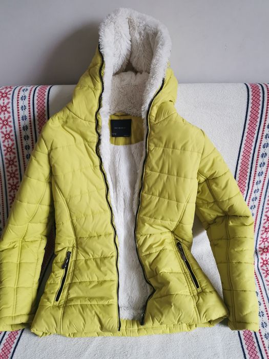 Kurtka zimowa limonkowa
