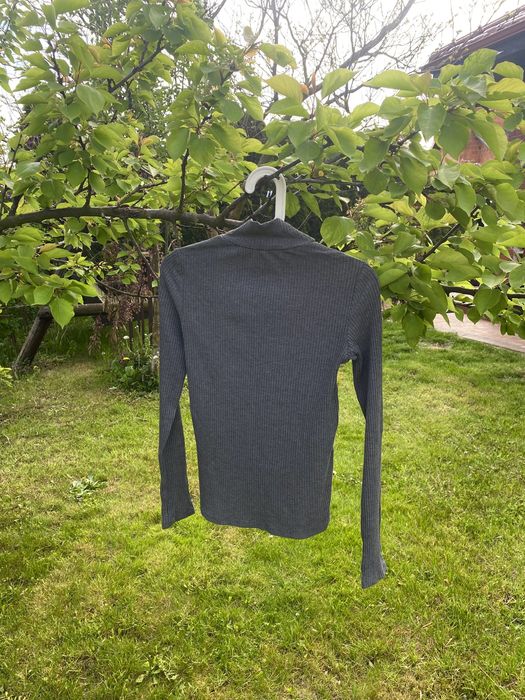Półgolf/ turtleneck szary/ grey prążek bawełna/ cotton S/36 M/38 Mango