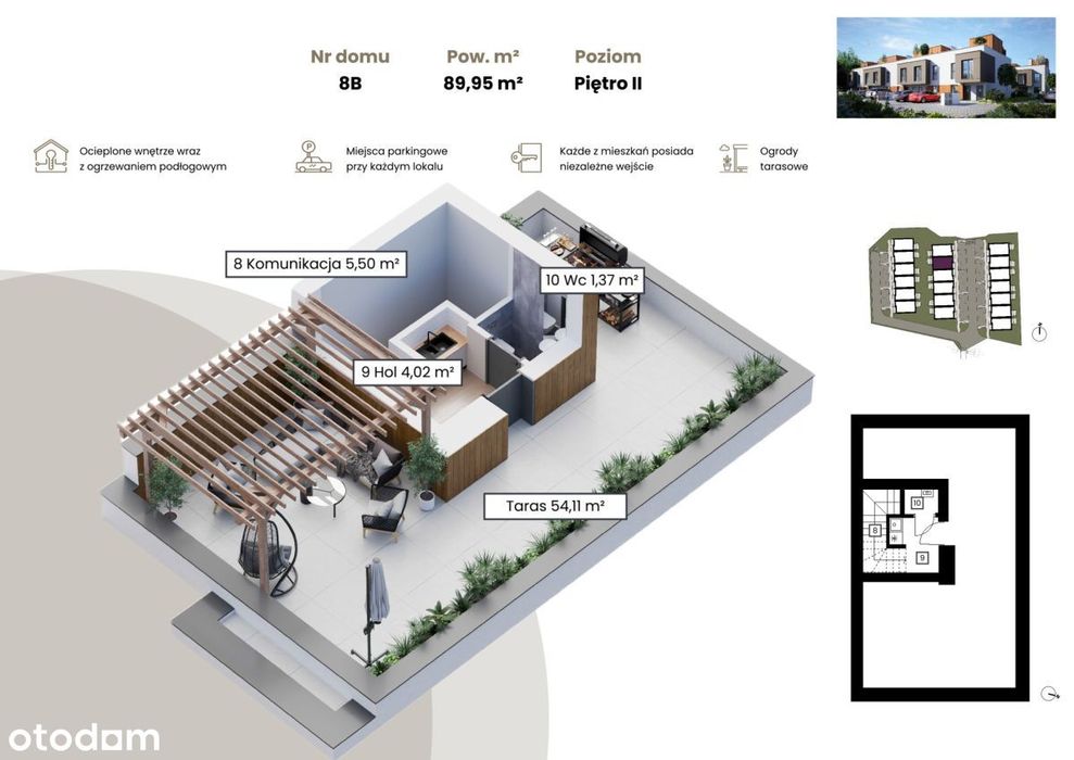 Design, Ogród, Taras na dachu –59m² przy Lwowskiej - Widok 3