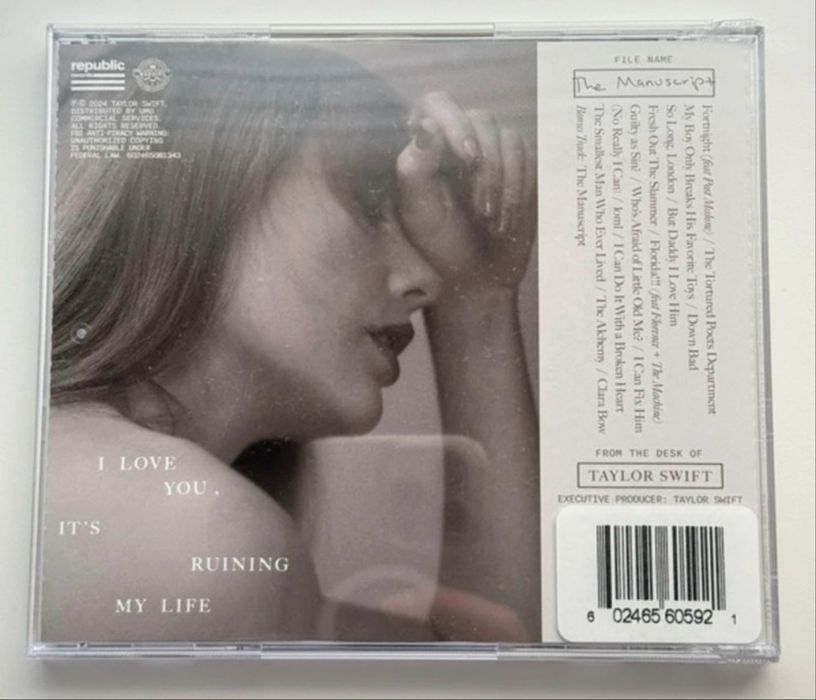 CD Taylor Swift The Tortured Poets