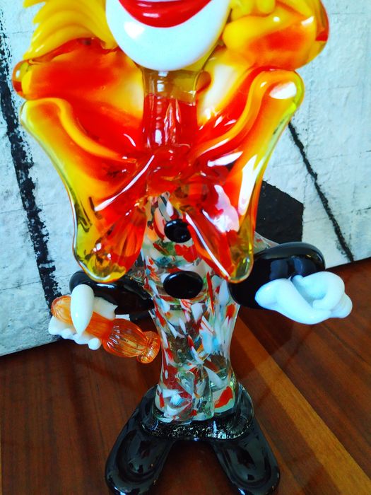 Palhaço em vidro Murano